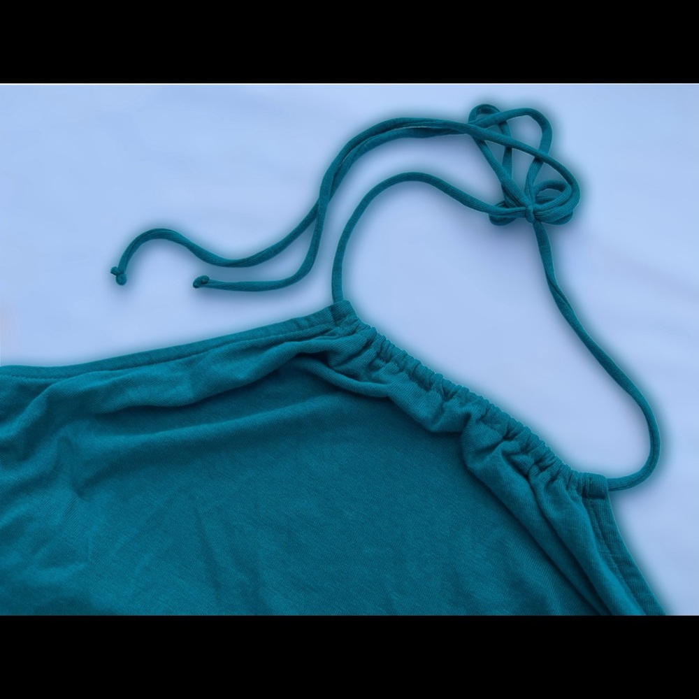 Teal Tie Bodysuit - Picture 6 of 13